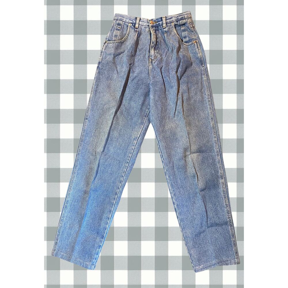 Vintage Chazzz by Charles Ghailian Womens 7 Vintage 90s High Rise Pleated Jeans
